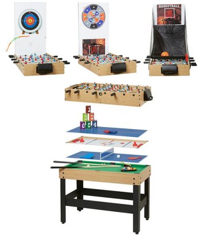 RENE PIERRE Table arcade multi 8 jeux 109x57x84cm 6055