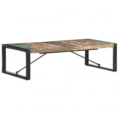 Table Basse 140x70x40 Cm Bois De R&eacute;cup&eacute;ration Solide Vidaxl