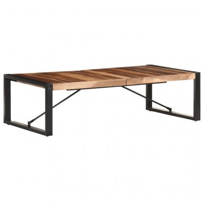 Table Basse 140x70x40 Cm Bois Solide Vidaxl