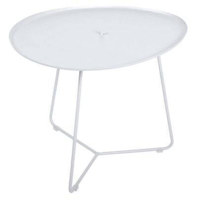 FERMOB Table basse &agrave; plateau amovible Cocotte  Blanc