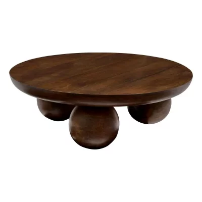 Table Basse Abekas Bois De Manguier 90x90x30cm - Atmosphera