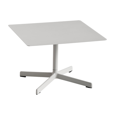 Table basse carr&eacute;e en acier gris clair 60 x 40 cm Neu - Hay