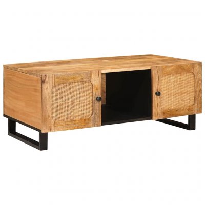 Table Basse Ch&ecirc;ne Artisanal 100 X 54 X 40 Cm Vidaxl
