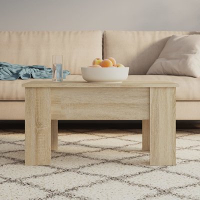 Table Basse Ch&ecirc;ne Sonoma 79x49x41 Cm Bois D'ing&eacute;nierie Vidaxl