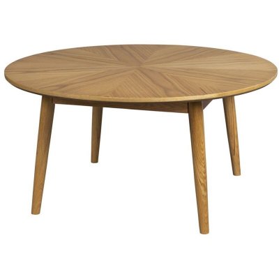 Table basse d'appoint ronde en bois D80cm bois clair