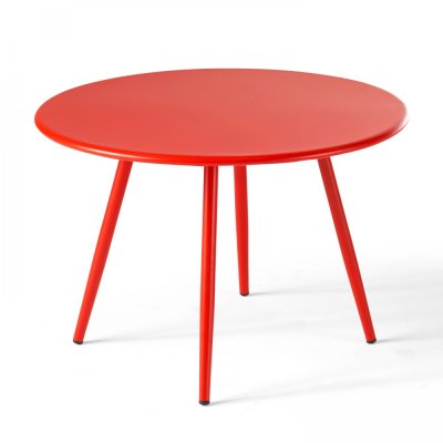 Table basse d'int&eacute;rieur - 40 x 29,5 cm - Acier - Palavas - Rouge