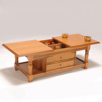 Table basse DARCY - Coffre de rangement - Coloris naturel