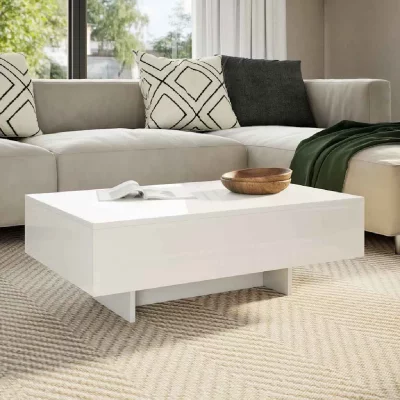 Table basse design haute brillance blanche 244022
