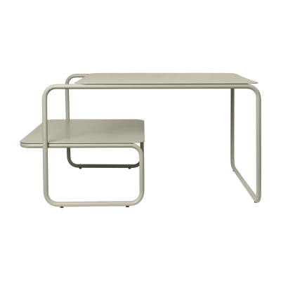 Table basse en acier beige 60 x 80 cm Level - Ferm Living