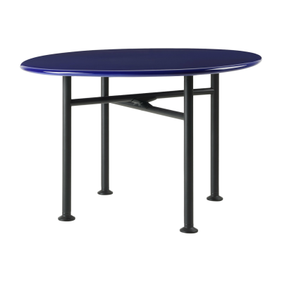 Table basse en c&eacute;ramique bleu pacifique 60 x 60 cm Carmel - Gubi