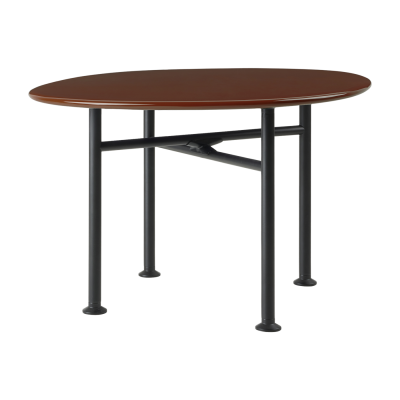 Table basse en c&eacute;ramique rouge rocheux 60 x 60 cm Carmel - Gubi