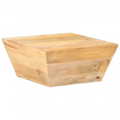 Table basse en forme de v 66x66x30 cm bois de manguier massif