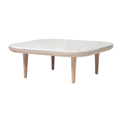 Table basse en marbre blanc Fly SC4 -&tradition