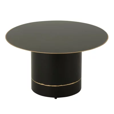Table Basse en M&eacute;tal ""Border"" 60cm Noir