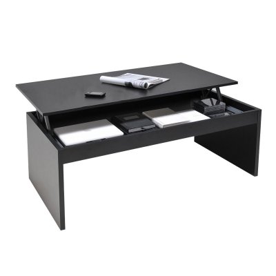 Table basse EVOLI plateau relevable L100xP50cm