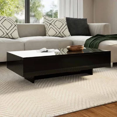 Table basse Haute brillance Noir
