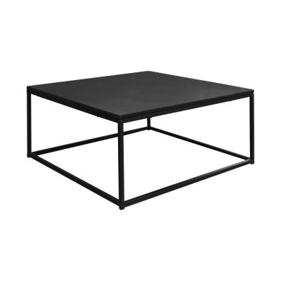 Table basse. Industrielle. structure m&eacute;tal noir. L 80 x l 80 x H 36cm