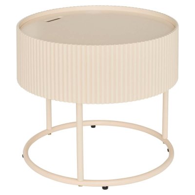 Table Basse Juna Beige 45x45x40.5cm - Atmosphera