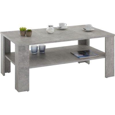 Table basse LORIENT, en m&eacute;lamin&eacute; d&eacute;cor b&eacute;ton 