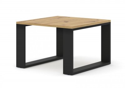 Table basse luca 60x60 cm ch&ecirc;ne artisanal