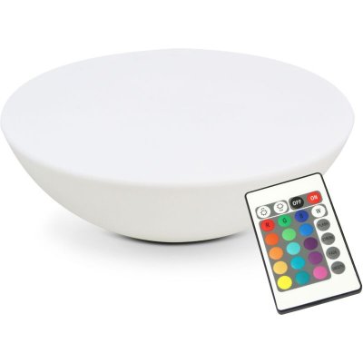 Table basse lumineuse ronde LED (&oslash;81 x 21 cm)
