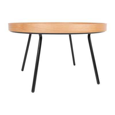 Table basse Oak Tray &agrave; plateau mobile - design  78 x 45 cm