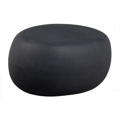 Table basse organique en fibre d'argile gris anthracite