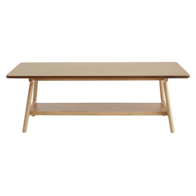 Table basse rectangulaire scandinave finition ch&ecirc;ne l120 cm bakar