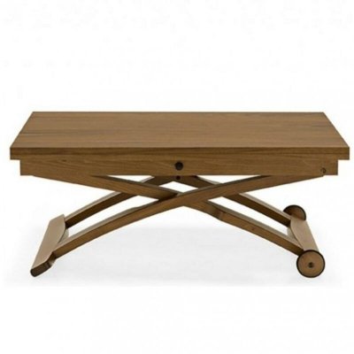 Table basse relevable extensible italienne mascotte noyer 20100838307