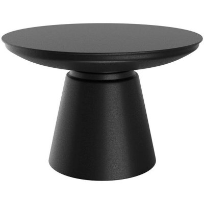 Table basse ronde en m&eacute;tal D60 cm - Gomez - Noir