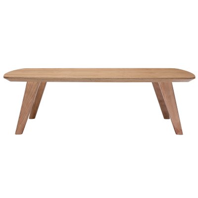 Table basse scandinave fr&ecirc;ne rectangulaire L120cm FIFTIES - Fr&ecirc;ne