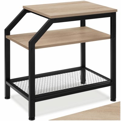 Table D'appoint 36,5 X 58,5 X 59,5 Cm En Panneau De Fibres Bois Clair