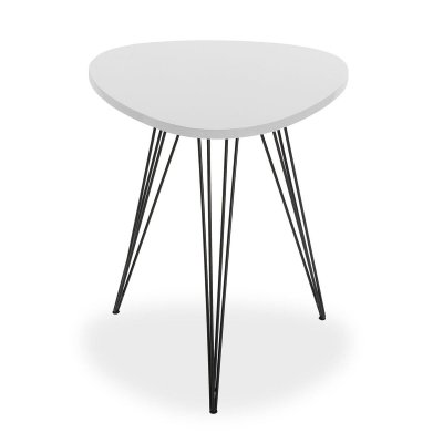 Table d'appoint design bois blanc seattle