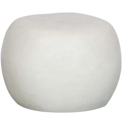Table d'appoint en Fibre d'Argile - Blanc - 35x&Oslash;50 - Pebble - Blanc