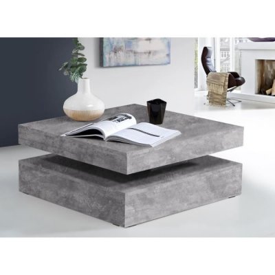 Table d'appoint Gris clair (78 x 78 x 35,4 cm)