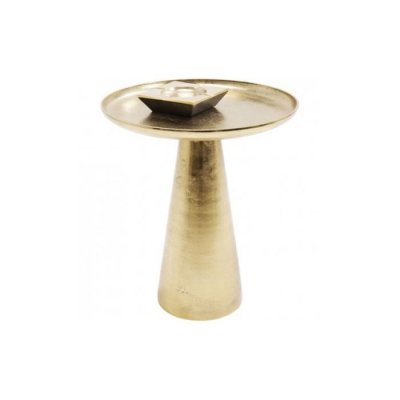 Table d'appoint - KARE - UNO - Aluminium - Dor&eacute; - Contemporain - Design 