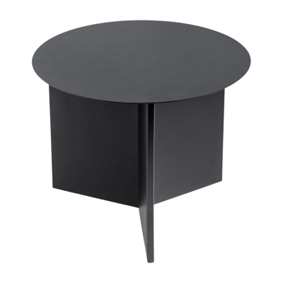 Table d'appoint Slit Metal basse m&eacute;tal noir / &Oslash; 45 x H 35 cm - Hay
