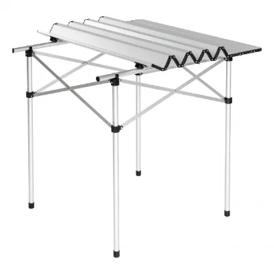 HELLOSHOP26 Table de camping jardin pique-nique aluminium pliante 70x70 cm 2008033 