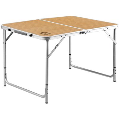 O CAMP Table de camping pliable 6 places - O'Camp - Forme valise - Dimensions : 120 x 60 x 70 cm