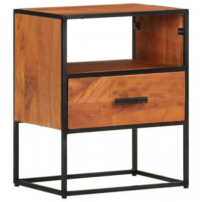 Table De Chevet 40x30x50 Cm Bois D'acacia Massif Vidaxl