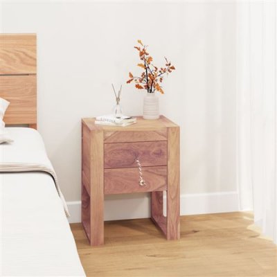 Table De Chevet 40x30x50 Cm Bois De Teck Massif Vidaxl