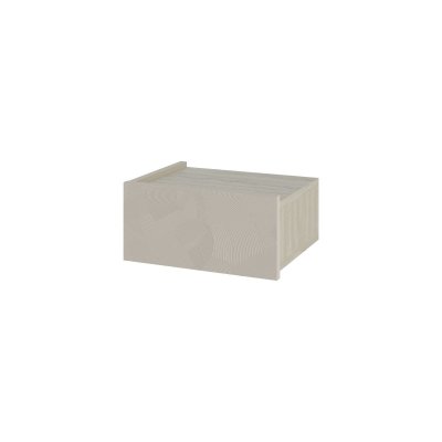 Table De Chevet Avec &Eacute;clairage Led En Bois ""onda"" - 38 X 31 X 18 Cm - B