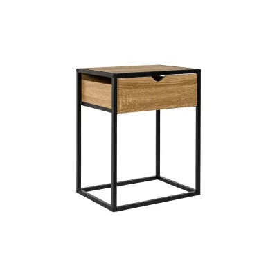 Table de Chevet Avec Tiroir Loka 50cm Marron
