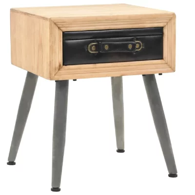 Table De Chevet Bois De Sapin Massif 43 X 38 X 50 Cm Vidaxl