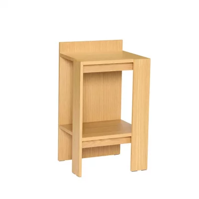 Table de chevet en bois de ch&ecirc;ne naturel 42x37x70cm Merge - H&uuml;bsch