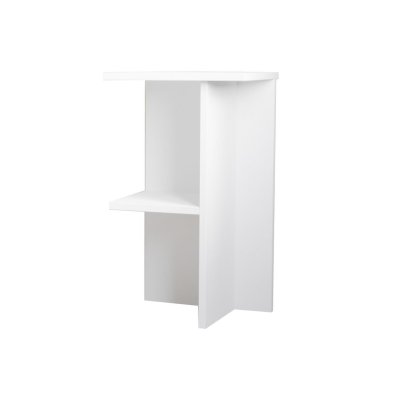 Table de chevet en bois [ ]Leray[ ] - 36 x 36 x 60 cm - Blanc