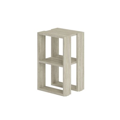 Table De Chevet En Bois ""lonie"" 30 X 30 X 55 Cm - Travertin
