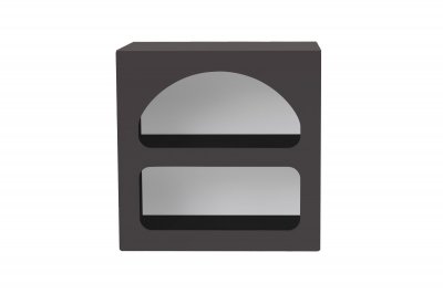 Table de chevet en bois Lorin - 50 x 40 x 50 cm - Gris anthracite
