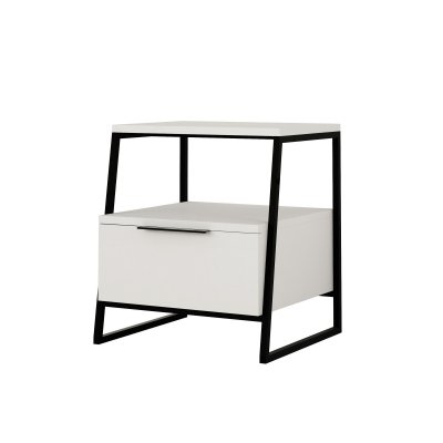 Table de chevet en bois [ ]Pal[ ] - 45 x 41 x 50 cm - Blanc