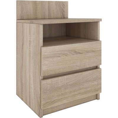 Table de chevet / table de nuit moderne avec 2 tiroirs et 1 &eacute;tag&egrave;re malwa m1 -